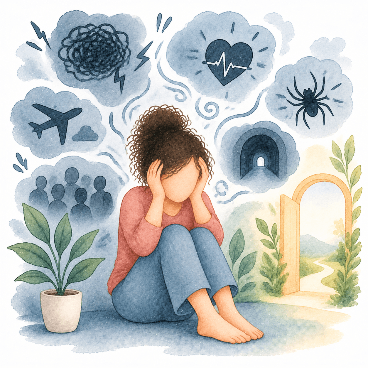 Panic and Phobias resource illustration